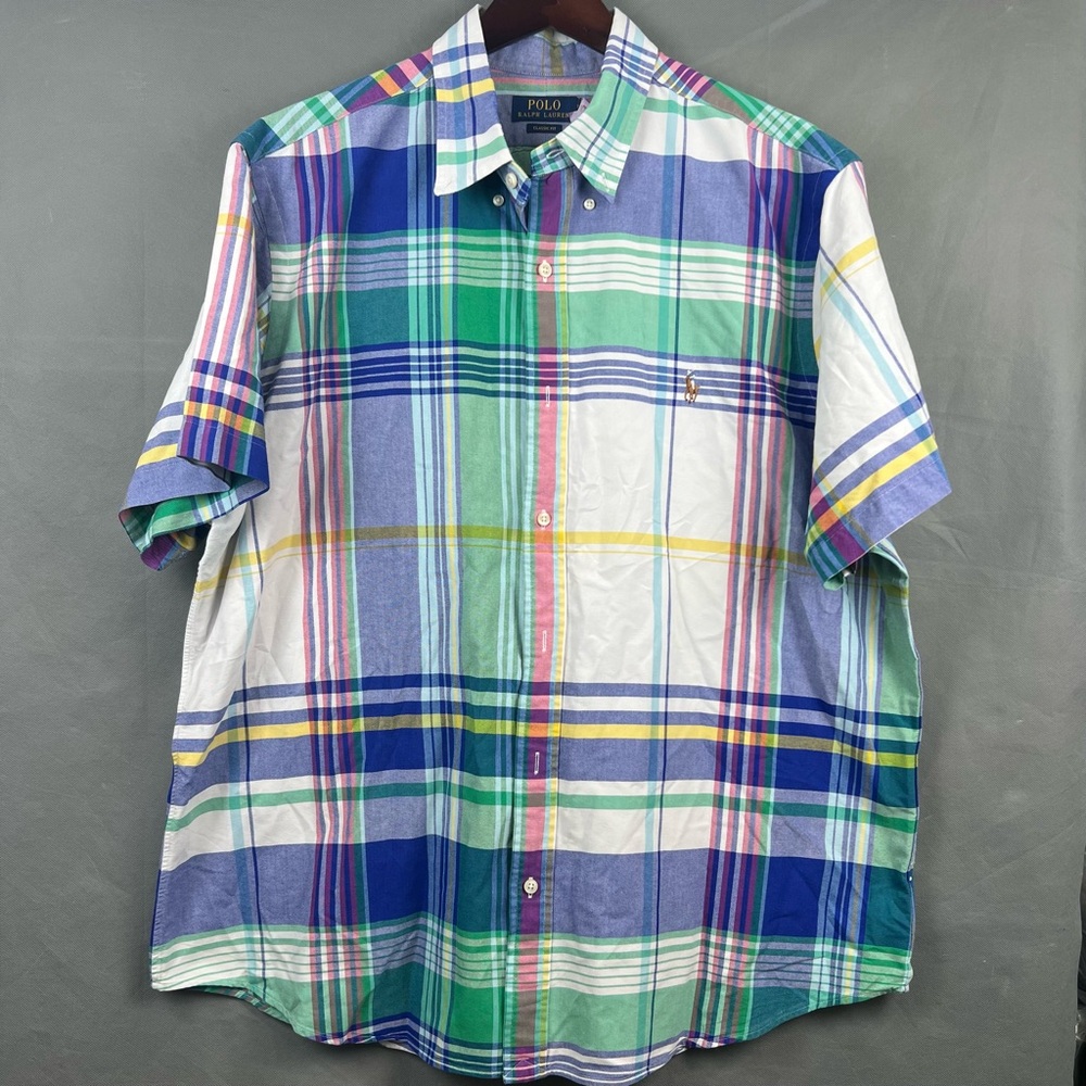 Polo Ralph Lauren Men’s Short Sleeve Collared Shirt Classic Fit XXL